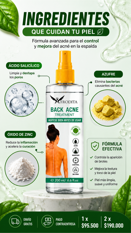SPRAY BACK ACNE + ENVÍO GRATIS