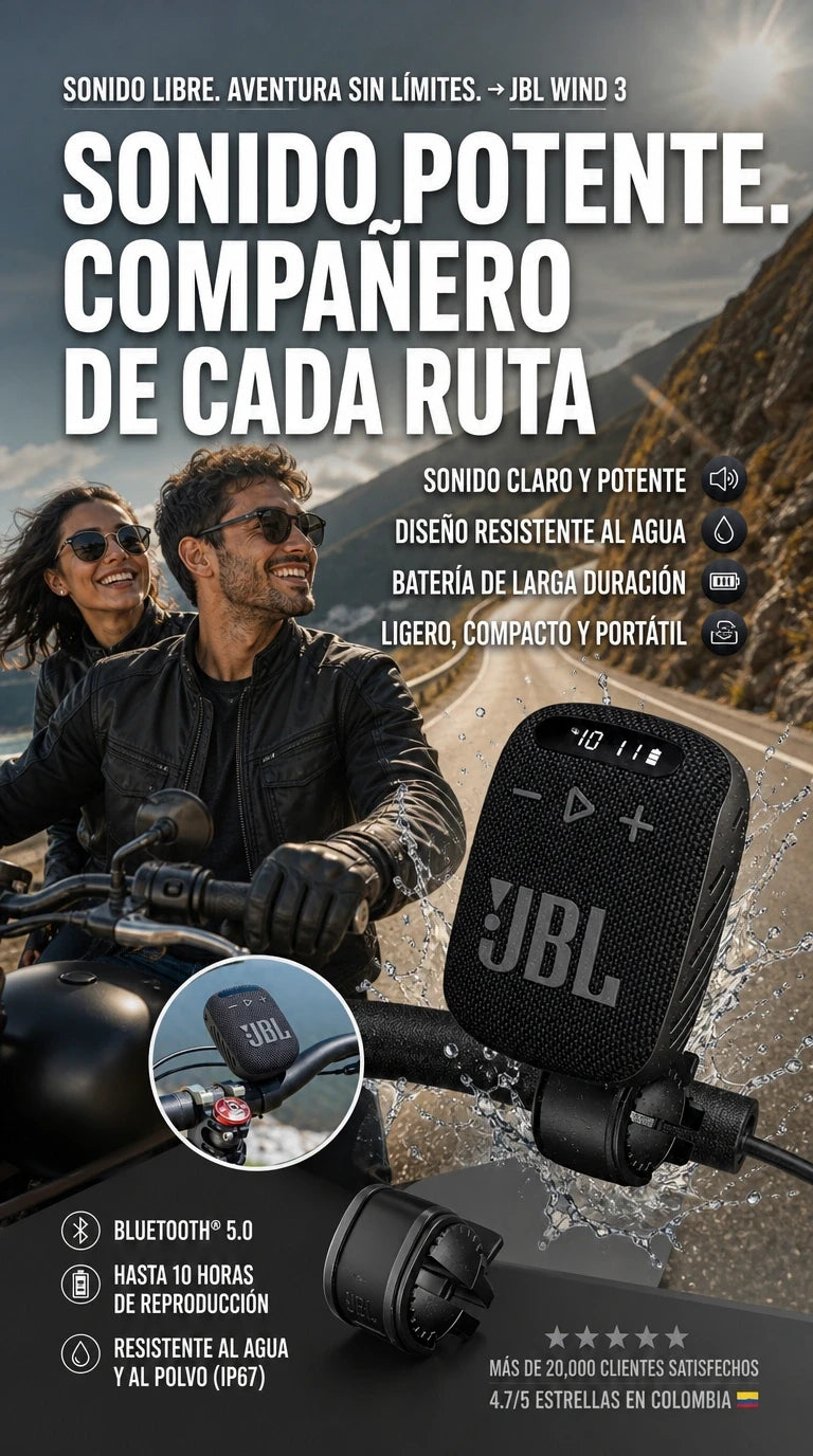 Parlante Moto/Bicicleta Wind 3 JBL